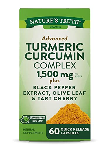 Suplemento de Cúrcuma Curcumin de Nature's Truth | 60 Cápsulas | con Extracto de Pimienta Negra, Hoja de Olivo y Cereza Ácida | Sin OGM y Sin Gluten - imagen 2