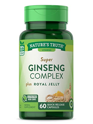 Complejo de Ginseng Super de Nature's Truth | 60 Cápsulas | con Jalea Real | Suplemento Sin OGM y Libre de Gluten - imagen 2