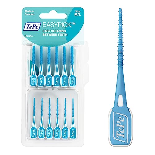 Palillos de Hilo Dental TEPE, EasyPicks M/L, Color Azul, 36 Piezas, Flossers y Palillos para Dientes - imagen 2
