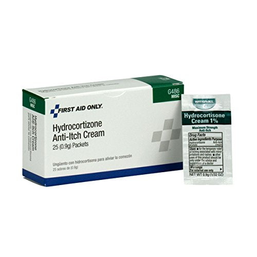 Paquetes de Crema de Hidrocortisona First Aid Only G486, 25 Piezas - imagen 3