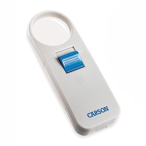 Lupa Asférica Iluminada de Mano Carson 7x con Lente de 1.5'' (SV-70), Color Blanco (Paquete de 1) - imagen 1