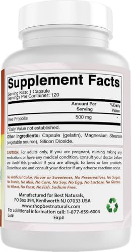 propóleo de abeja 500 mg para bienestar general
