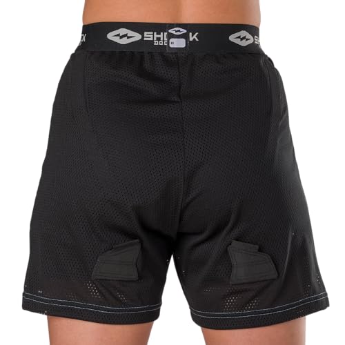 protector pélvico incluido en shorts