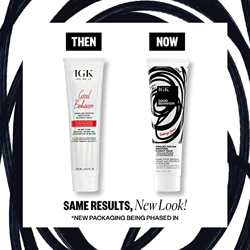 Protector térmico anti-frizz IGK para peinados