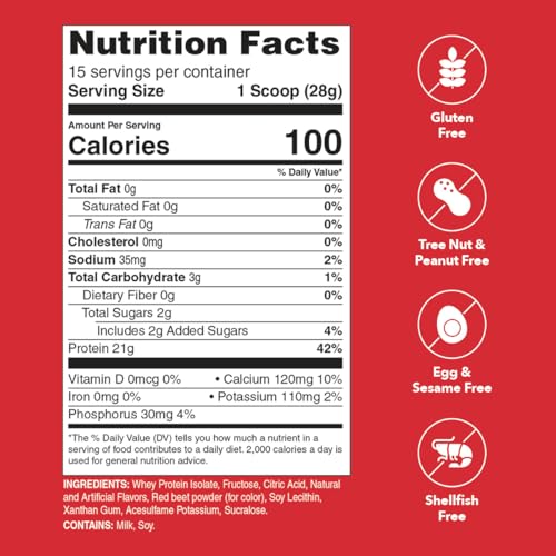 Proteína aislada sin lactosa