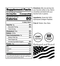Proteína de colágeno Norcal sin carbohidratos