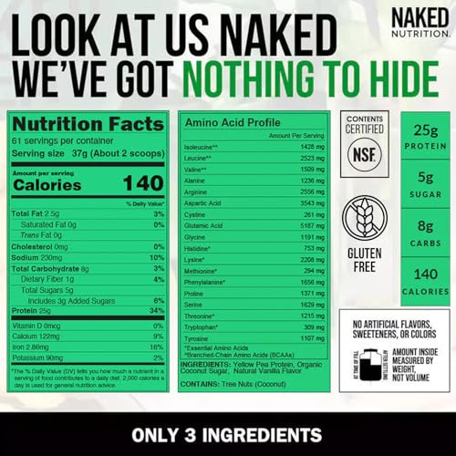 proteína de guisante certificada NSF
