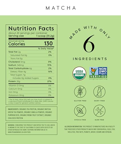 Proteína de guisante orgánica keto