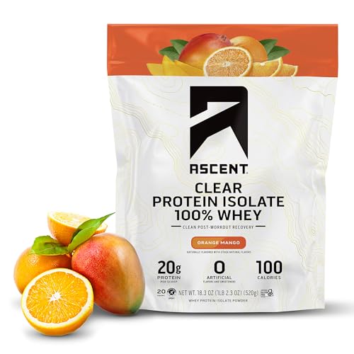 proteína en polvo Ascent sin sabores artificiales