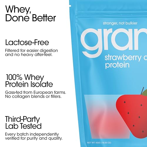 proteína GRAMMS sin lactosa y no inflamatorio