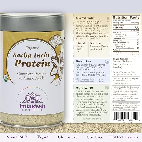 proteína sacha inchi sin aditivos
