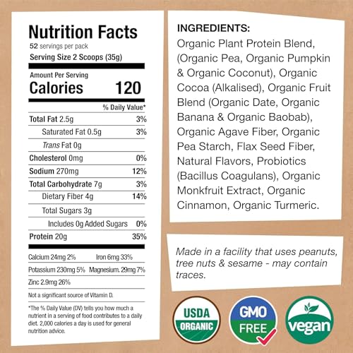 proteína vegetal sin lácteos ni suero