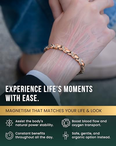 pulsera ajustable con cristales magnéticos