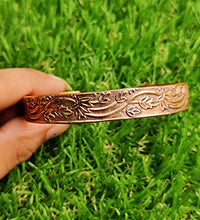 pulsera de cobre con estuche de terciopelo