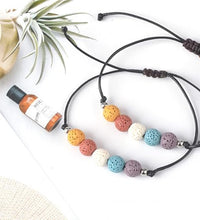 pulsera de piedra de lava natural