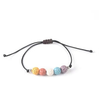 pulsera difusor de aceite esencial rosa
