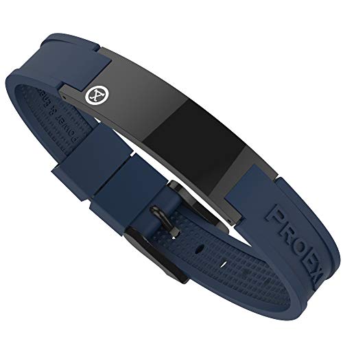 pulsera magnética deportiva negra brillante