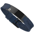 pulsera magnética deportiva negra brillante