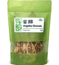 raíz de angelica sinensis en rodajas