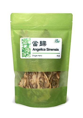 raíz de angelica sinensis en rodajas