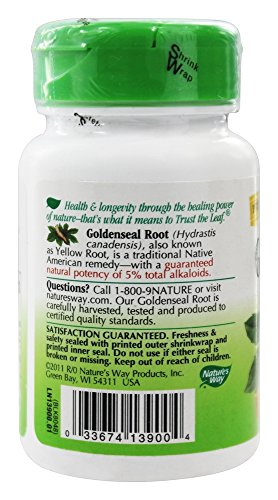 Raíz de Goldenseal 50 cápsulas para bienestar
