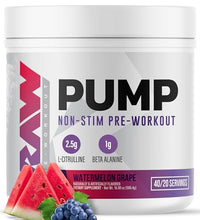 RAW Pump pre workout sin estimulantes