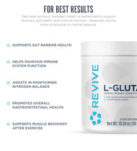 Recuperación muscular efectiva L-Glutamina