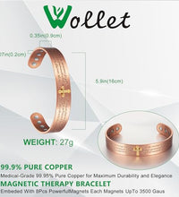 regalo de Navidad pulsera de cobre