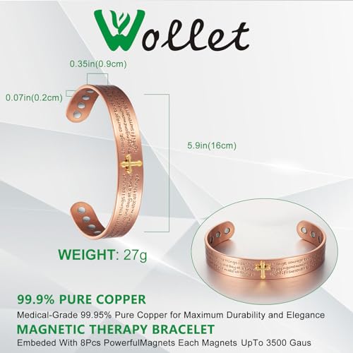 regalo de Navidad pulsera de cobre
