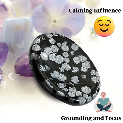 Regalo único de piedra obsidiana