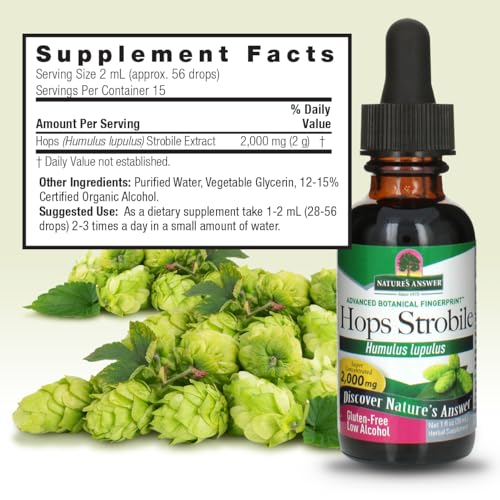 Relajación efectiva con Hops de Nature's Answer