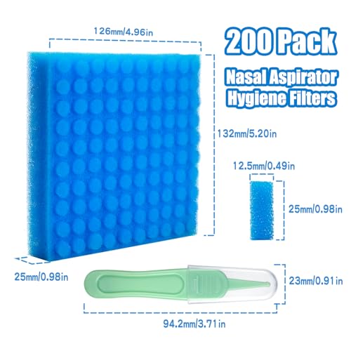 Repuestos de filtros para aspirador nasal