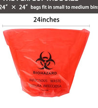 resistentes bolsas biohazard 10 galones