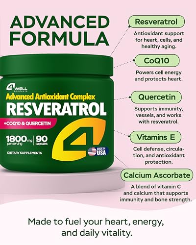 resveratrol con coenzima Q10 para energía