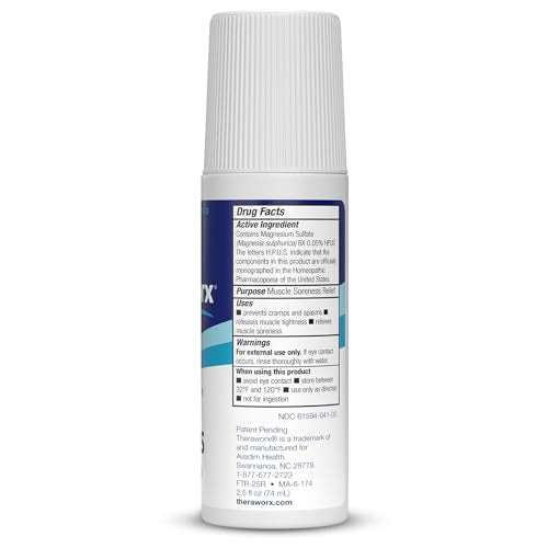 Roll-On Theraworx para calambres musculares