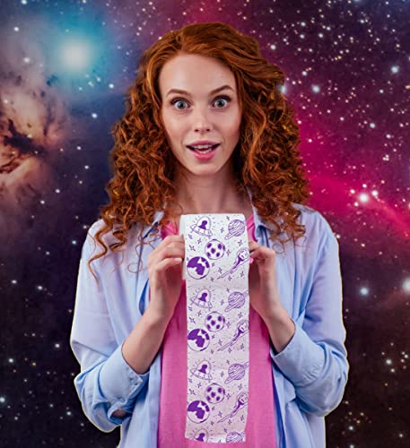 rollo de papel de baño morado