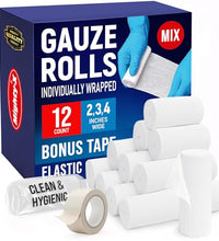 rollos de gasa suave y transpirable