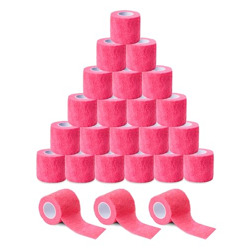 rollos de vendaje autoadhesivo fucsia