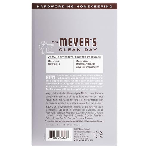 sábanas para secadora MRS. MEYER'S calidad