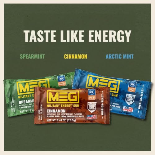 sabores variados de chicles energéticos