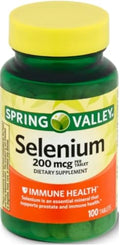 Selenio Spring Valley 200 mcg beneficios para la salud