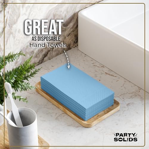 servilletas azules para decoración de mesas