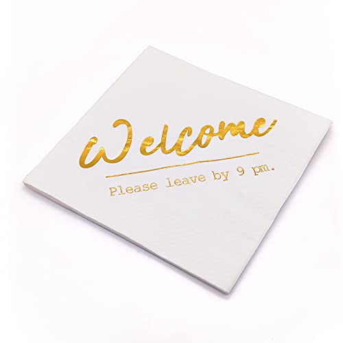 servilletas bienvenidas para eventos nocturnos