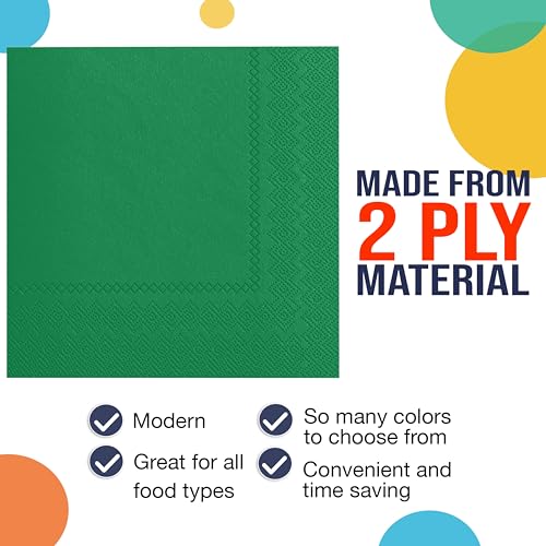 servilletas color esmeralda para decoración
