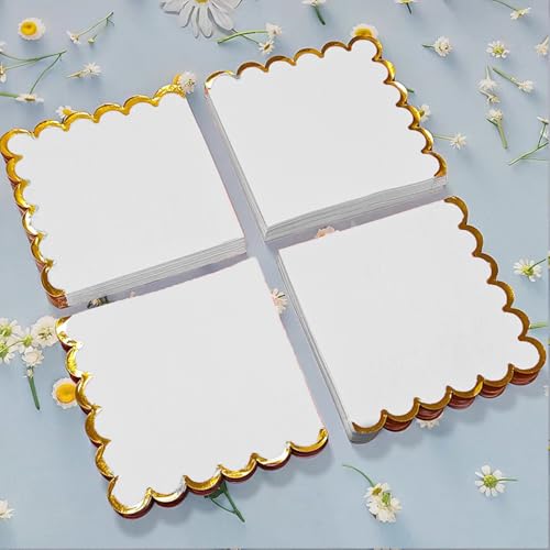servilletas con acabados en foil dorado