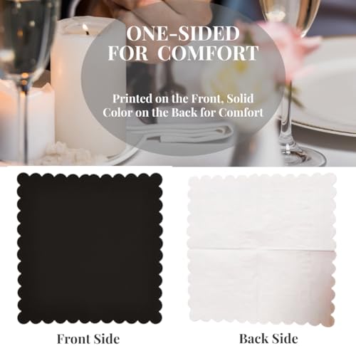 servilletas con borde festoneado decorativas