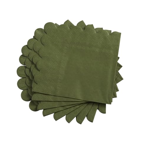 servilletas con borde ondulado para decoración