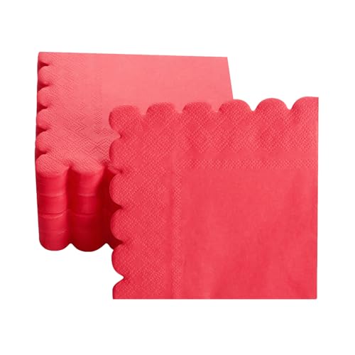 servilletas con bordes ondulados para cenas