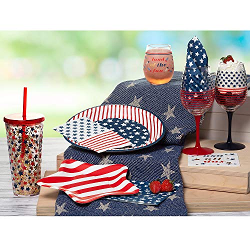 servilletas con estrellas americanas