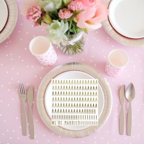 servilletas con foil dorado para celebraciones